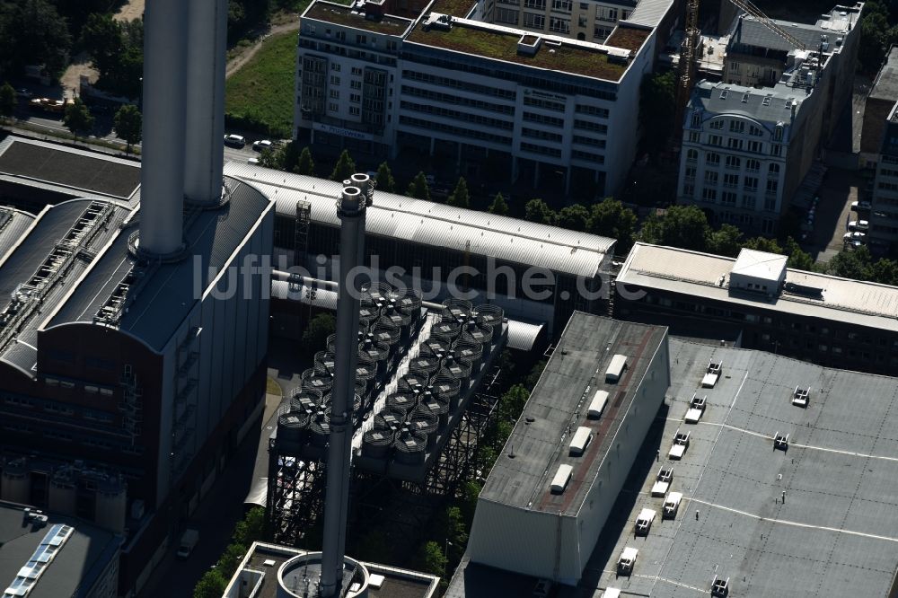 Berlin von oben - Kraftwerksanlagen des Heizkraftwerkes Mitte in Berlin