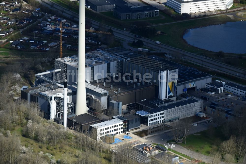 Glostrup aus der Vogelperspektive: Kraftwerksanlagen des Heizkraftwerkes der Müllverbrennungsanlage Vestforbraending Ejby Mosevej in Glostrup in Region Hovedstaden, Dänemark