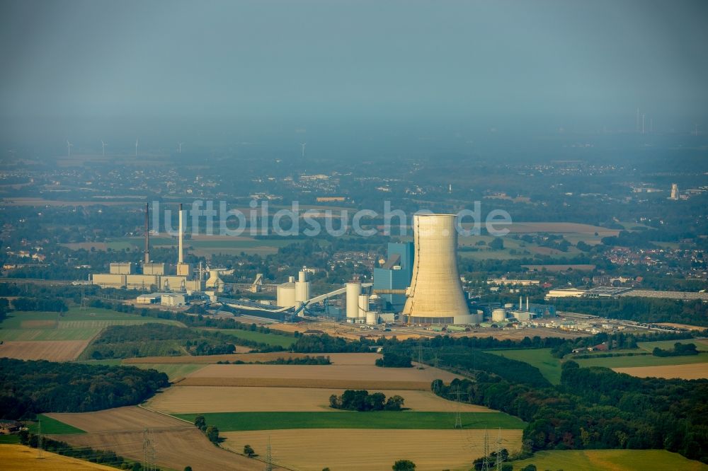 Luftbild Datteln - Kraftwerksanlagen des Kohle- Heizkraftwerkes Datteln 4 Uniper Kraftwerk Im Löringhof in Datteln im Bundesland Nordrhein-Westfalen, Deutschland