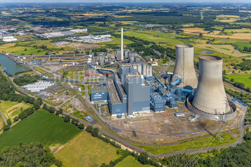 Luftbild Schmehausen - Kraftwerksanlagen des Kohle- Heizkraftwerkes der RWE Power in Schmehausen im Bundesland Nordrhein-Westfalen, Deutschland