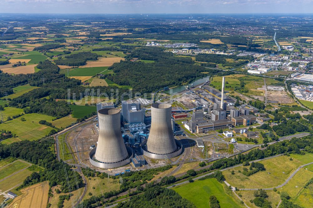 Luftbild Schmehausen - Kraftwerksanlagen des Kohle- Heizkraftwerkes der RWE Power in Schmehausen im Bundesland Nordrhein-Westfalen, Deutschland