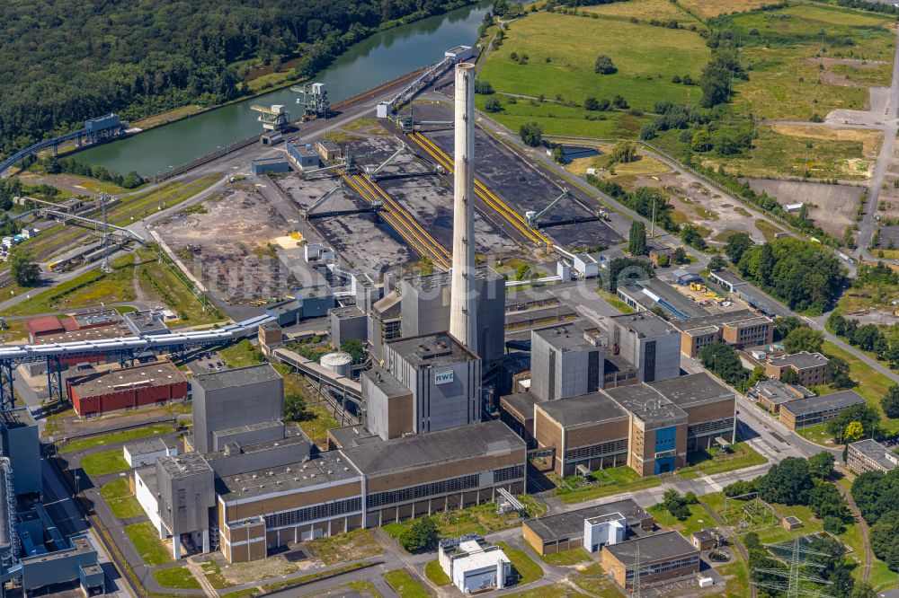 Schmehausen aus der Vogelperspektive: Kraftwerksanlagen des Kohle- Heizkraftwerkes der RWE Power in Schmehausen im Bundesland Nordrhein-Westfalen, Deutschland