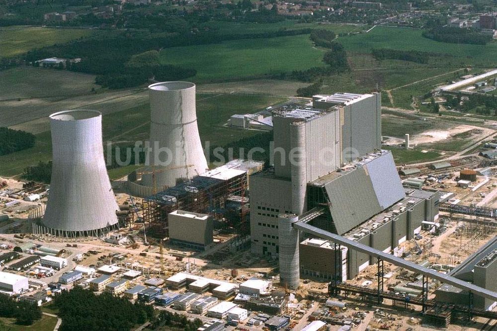 Schwarze Pumpe aus der Vogelperspektive: Kraftwerksneubau Schwarze Pumpe