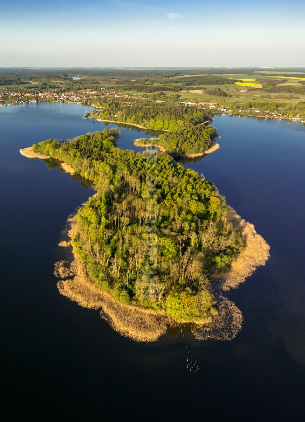 Luftaufnahme Krakow am See - Krakower Seenlandschaft bei Krakow am See im Bundesland Mecklenburg-Vorpommern