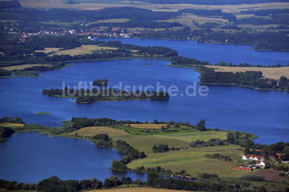 Luftbild Krakow am See - Krakower Seenlandschaft in Krakow am See im Bundesland Mecklenburg-Vorpommern