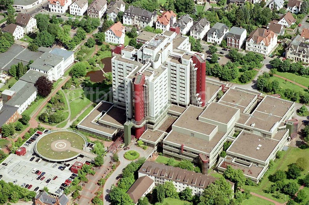 Bielefeld / NRW aus der Vogelperspektive: Krankenhaus Bielefeld. Datum: 26.05.03