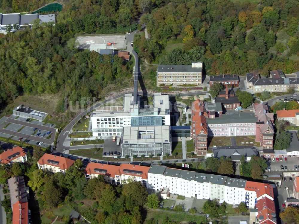 Luftaufnahme Brandenburg - Krankenhaus in Brandenburg.