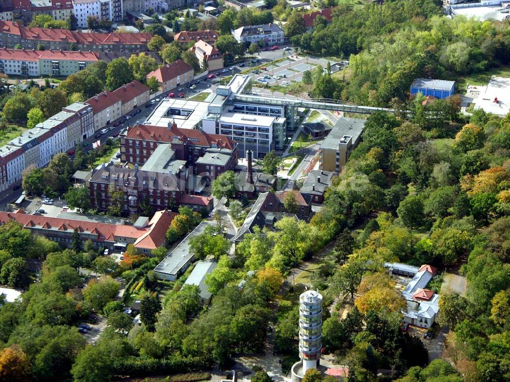 Luftaufnahme Brandenburg - Krankenhaus in Brandenburg.