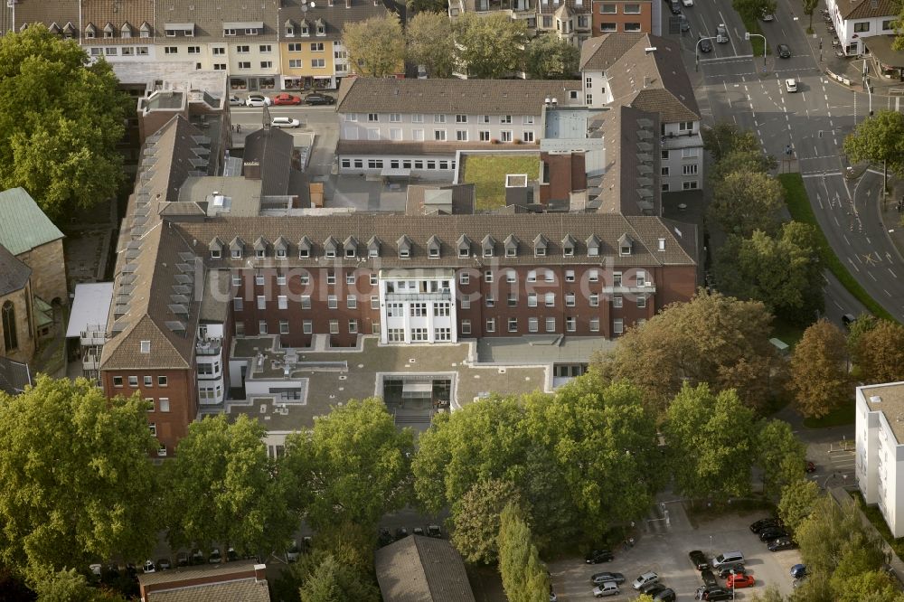 Bochum von oben - Krankenhaus St. Elisabeth-Hospital in Bochum im Bundesland Nordrhein-Westfalen