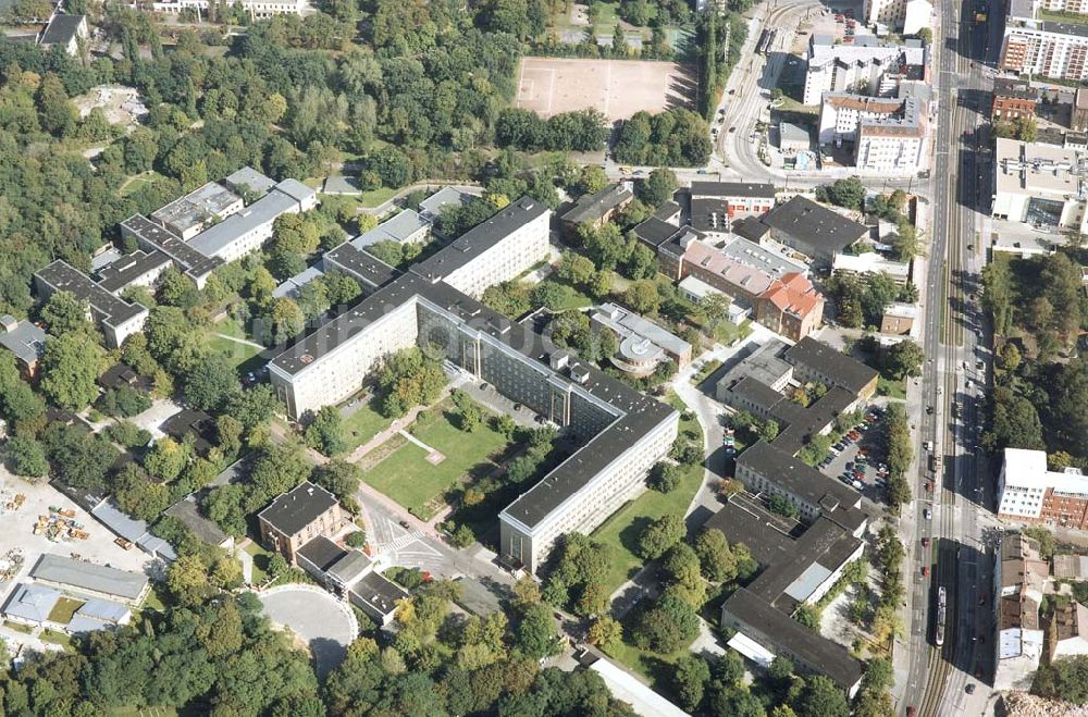 Luftbild Berlin-Friedrichshain - Krankenhaus im Friedrichshain an der Landsberger Allee 49 in 10249 Berlin.