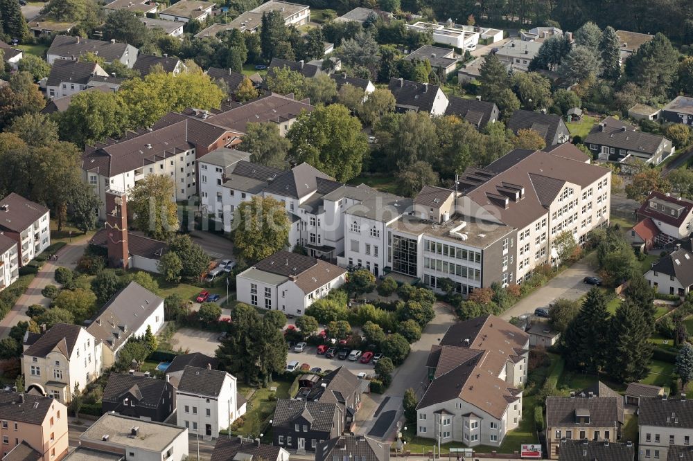 Bochum Linden von oben - Krankenhaus Linden der Augusta-Kranken-Anstalt GmbH in Bochum im Bundesland Nordrhein-Westfalen