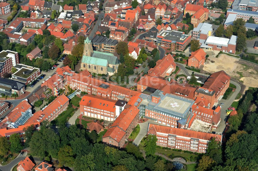 Luftaufnahme Meppen - Krankenhaus Ludmillenstift Meppen