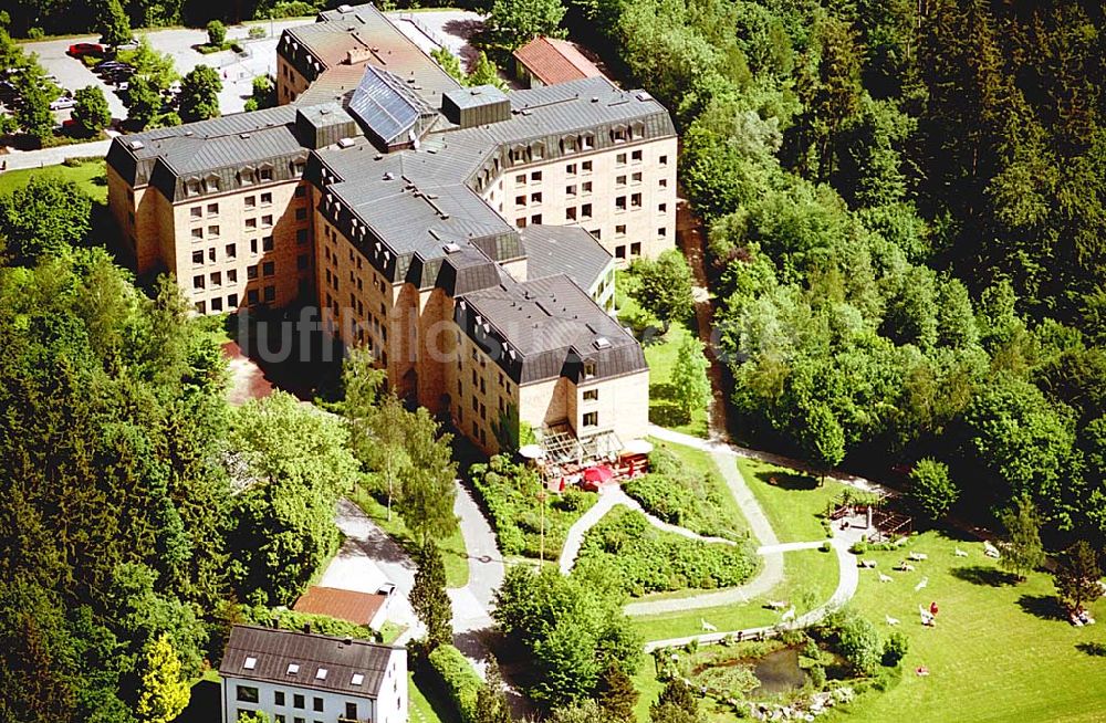 Passau/ Bayern aus der Vogelperspektive: Krankenhaus Passau- Süd.