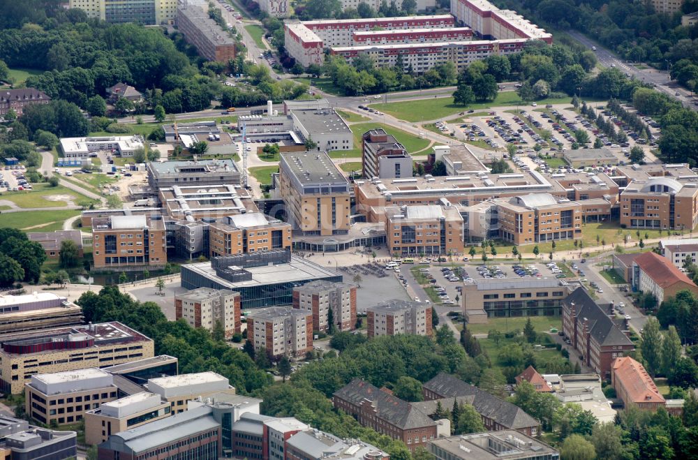 Hansestadt Greifswald von oben - Krankenhaus Universitätsmedizin Greifswald in Greifswald im Bundesland Mecklenburg-Vorpommern, Deutschland