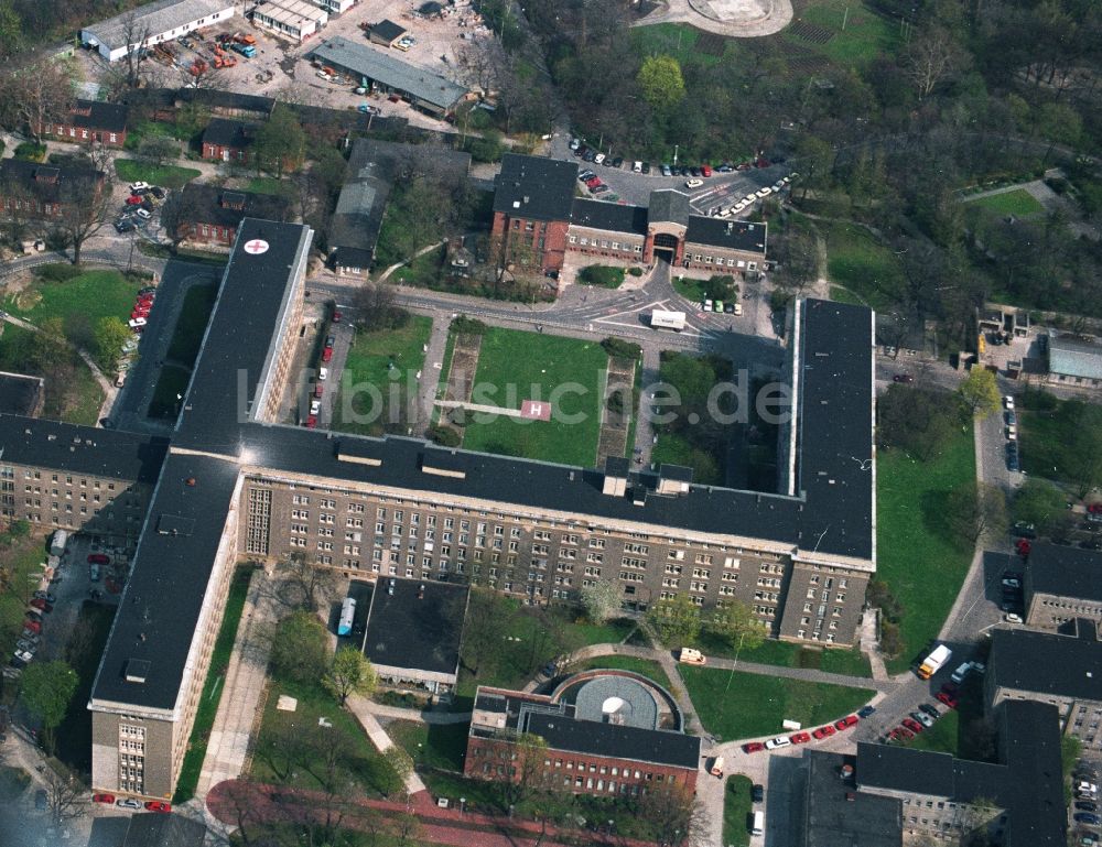 Berlin von oben - Krankenhaus Vivantes Klinikum im Friedrichshain in Berlin