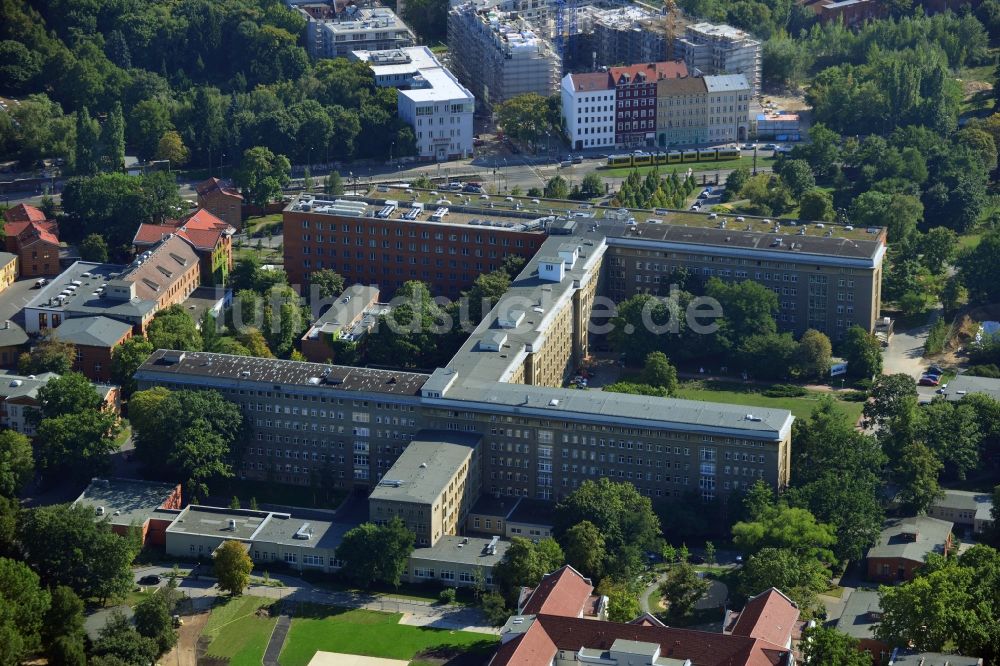 Berlin von oben - Krankenhaus Vivantes Klinikum im Friedrichshain in Berlin