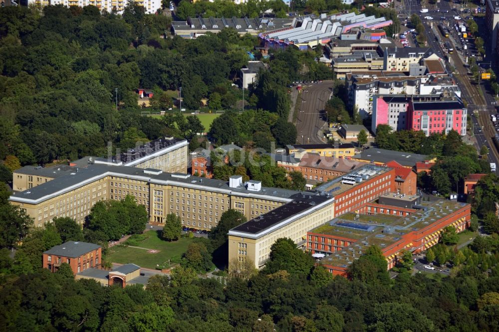 Luftaufnahme Berlin - Krankenhaus Vivantes Klinikum im Friedrichshain in Berlin