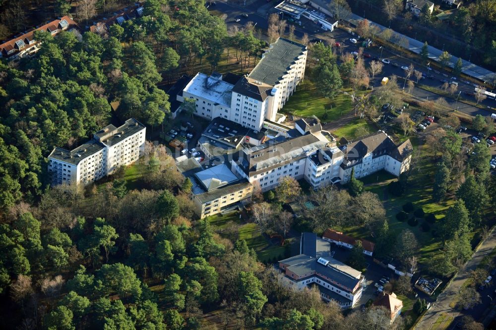 Berlin OT Zehlendorf aus der Vogelperspektive: Krankenhaus Waldfriede im Ortsteil Zehlendorf in Berlin