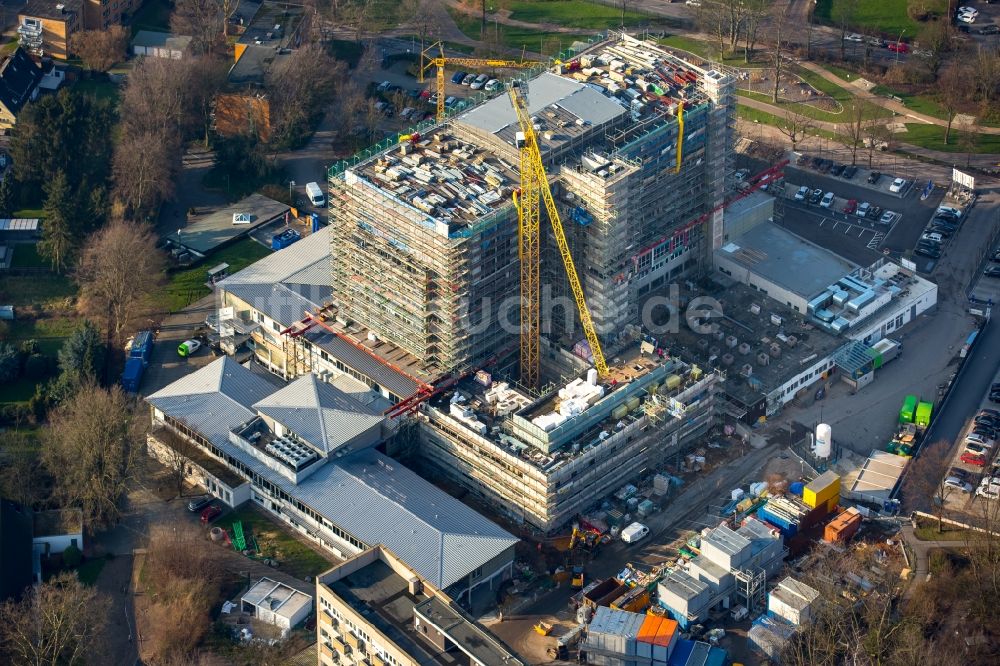 Luftaufnahme Herne - Krankenhauses Marienhospital Herne Abteilung für Gastroenterologie und interdisziplinäre Endoskopie in Herne im Bundesland Nordrhein-Westfalen