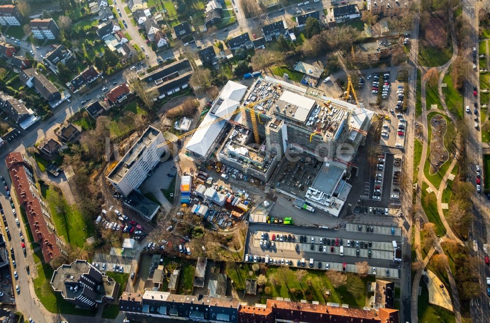 Herne aus der Vogelperspektive: Krankenhauses Marienhospital Herne Abteilung für Gastroenterologie und interdisziplinäre Endoskopie in Herne im Bundesland Nordrhein-Westfalen