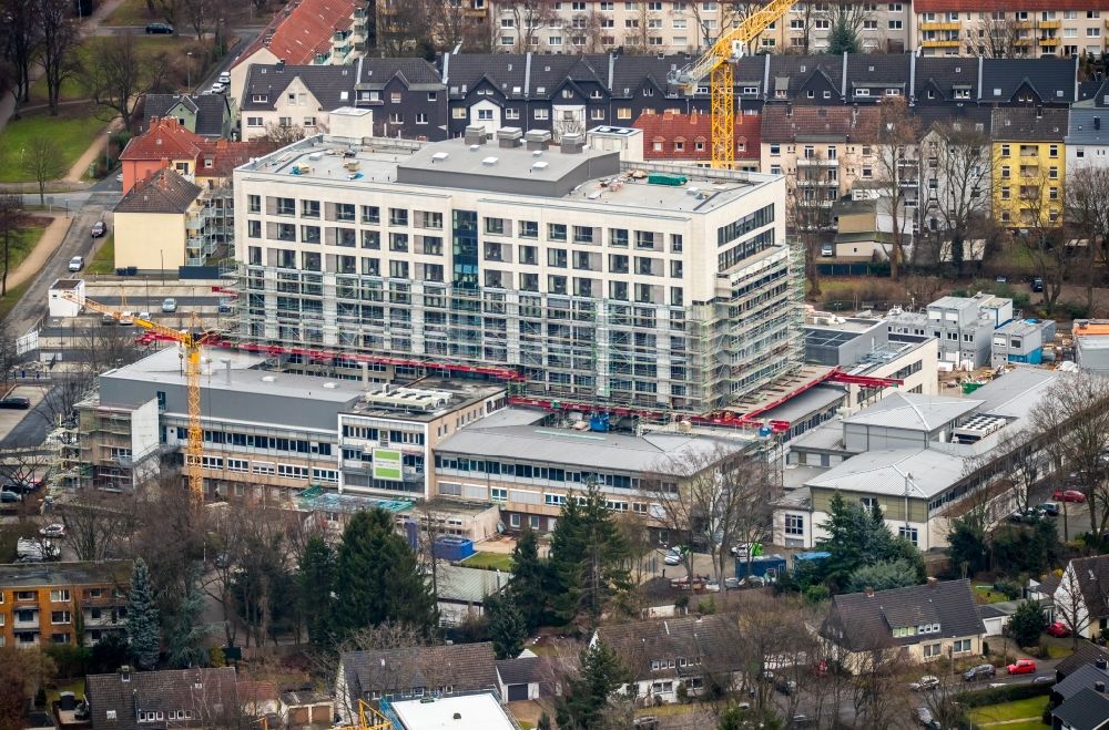 Luftbild Herne - Krankenhauses Marienhospital Herne Abteilung für Gastroenterologie und interdisziplinäre Endoskopie in Herne im Bundesland Nordrhein-Westfalen