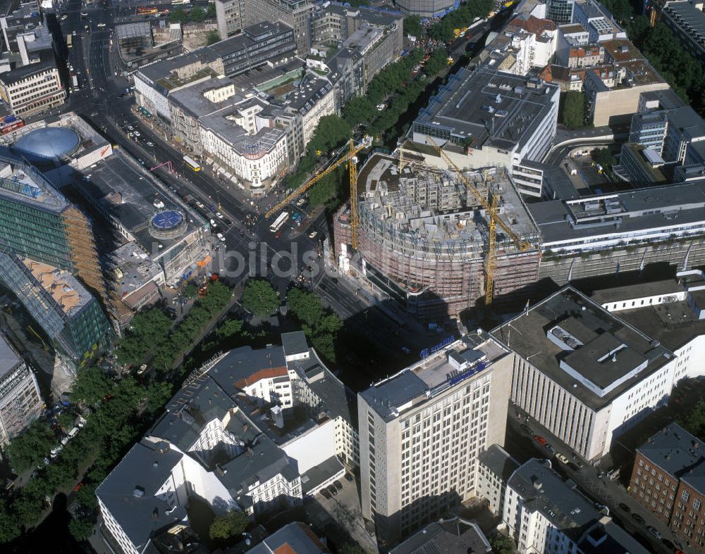 Berlin aus der Vogelperspektive: Kranzler-Eck in Berlin-Charlottenburg