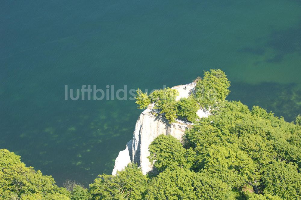 Luftaufnahme Halbinsel Jasmund - Kreidefelsen der Insel Rügen