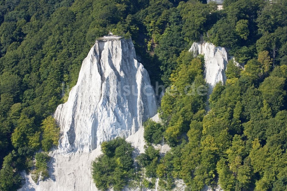 Luftbild Sassnitz - Kreidefelsen Königsstuhl bei Sassnitz im Bundesland Mecklenburg-Vorpommern