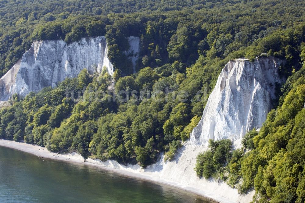 Luftbild Sassnitz - Kreidefelsen Königsstuhl bei Sassnitz im Bundesland Mecklenburg-Vorpommern