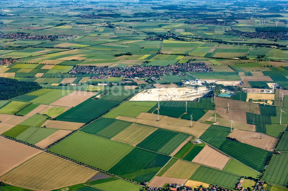 Söhlde von oben - Kreidewerke Dammann in Söhlde im Bundesland Niedersachsen