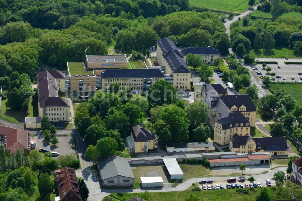 Luftaufnahme Burg - Kreiskrankenhaus Jerichower Land in Burg im Bundesland Sachsen-Anhalt