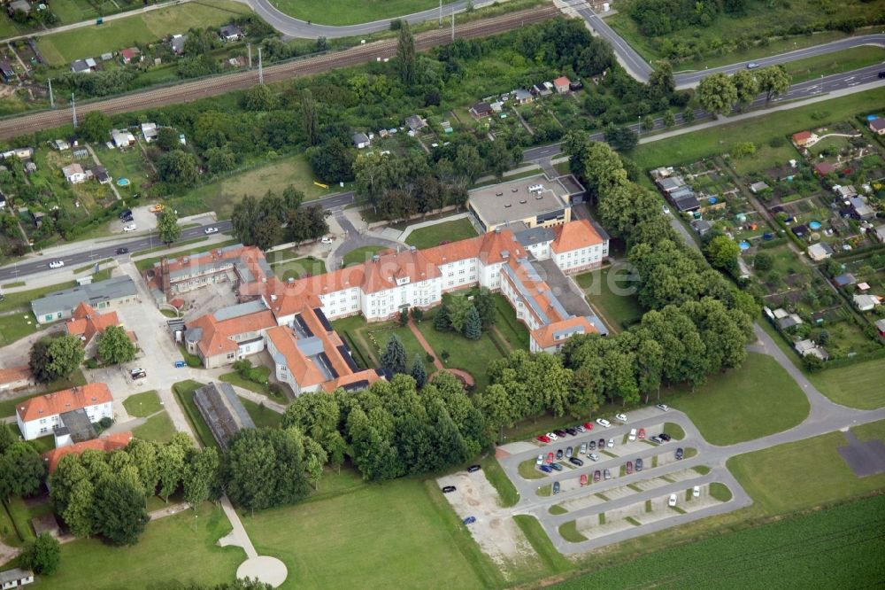 Luftbild Prenzlau - Kreiskrankenhaus in Prenzlau im Bundesland Brandenburg