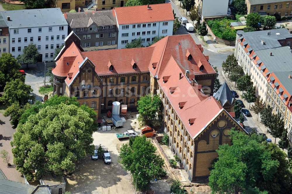 Luftaufnahme Wittenberg - Kreismedienzentrum in der Lutherstadt Wittenberg in Sachsen-Anhalt