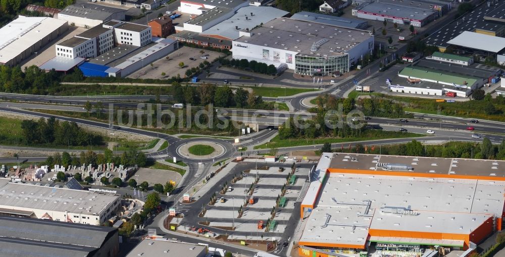 Luftaufnahme Göttingen - Kreisverkehr - in Göttingen im Bundesland Niedersachsen