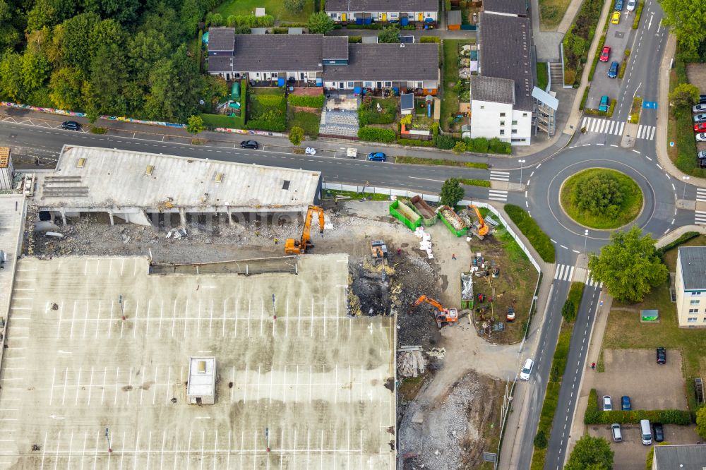 Luftbild Bergkamen - Kreisverkehr - Straßenverlauf in Bergkamen im Bundesland Nordrhein-Westfalen, Deutschland