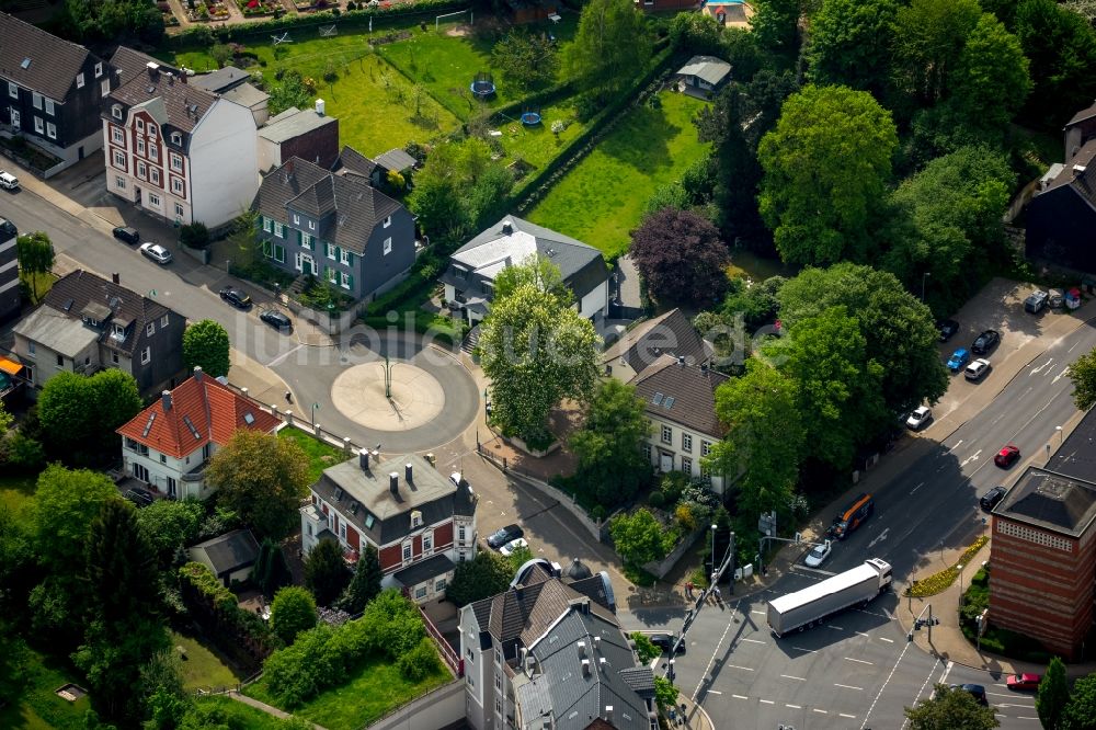 Luftaufnahme Gevelsberg - Kreisverkehr - Straßenverlauf in Gevelsberg im Bundesland Nordrhein-Westfalen