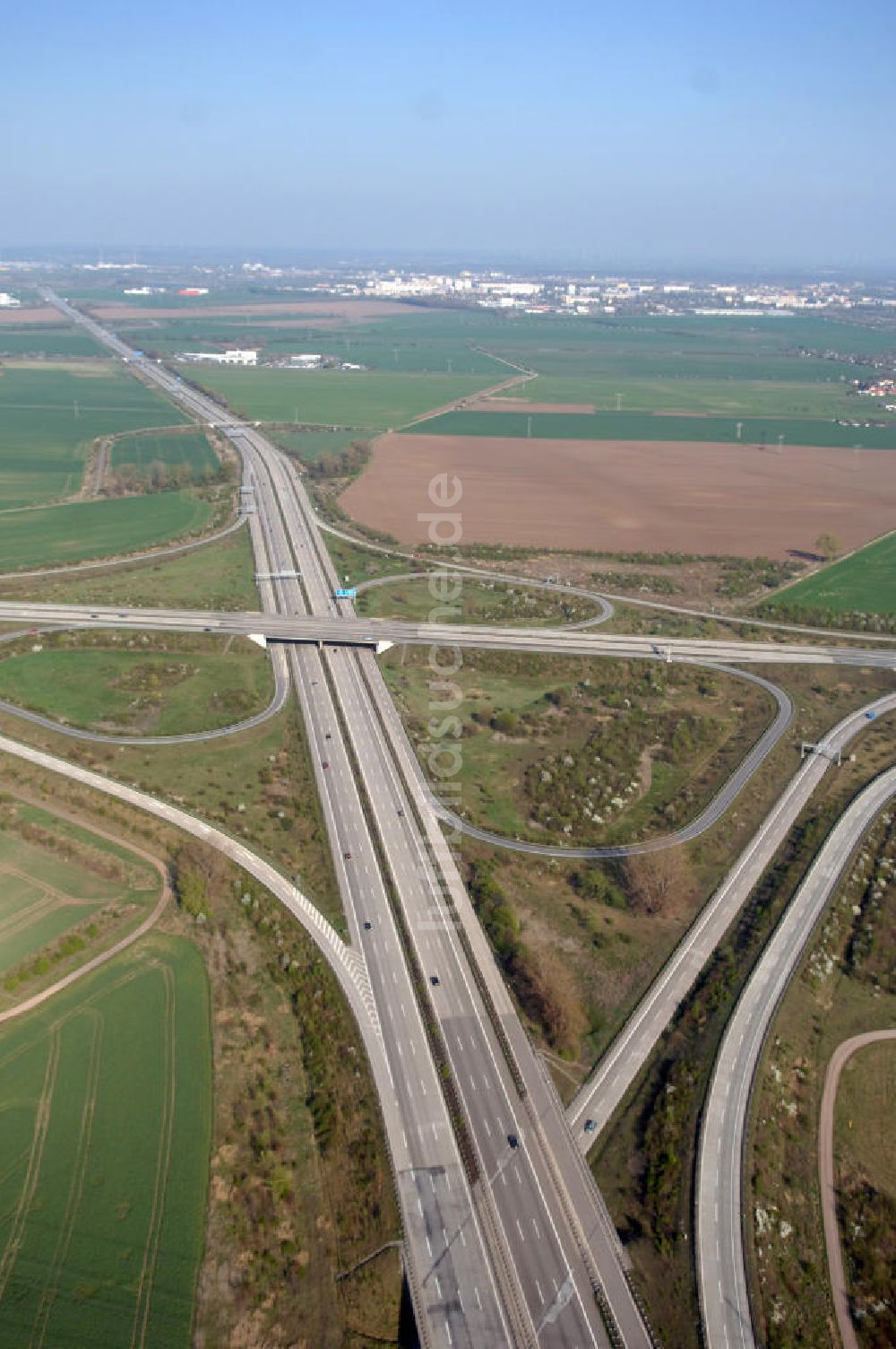 Luftaufnahme Magdeburg - Kreuz Magdeburg A14 / A2