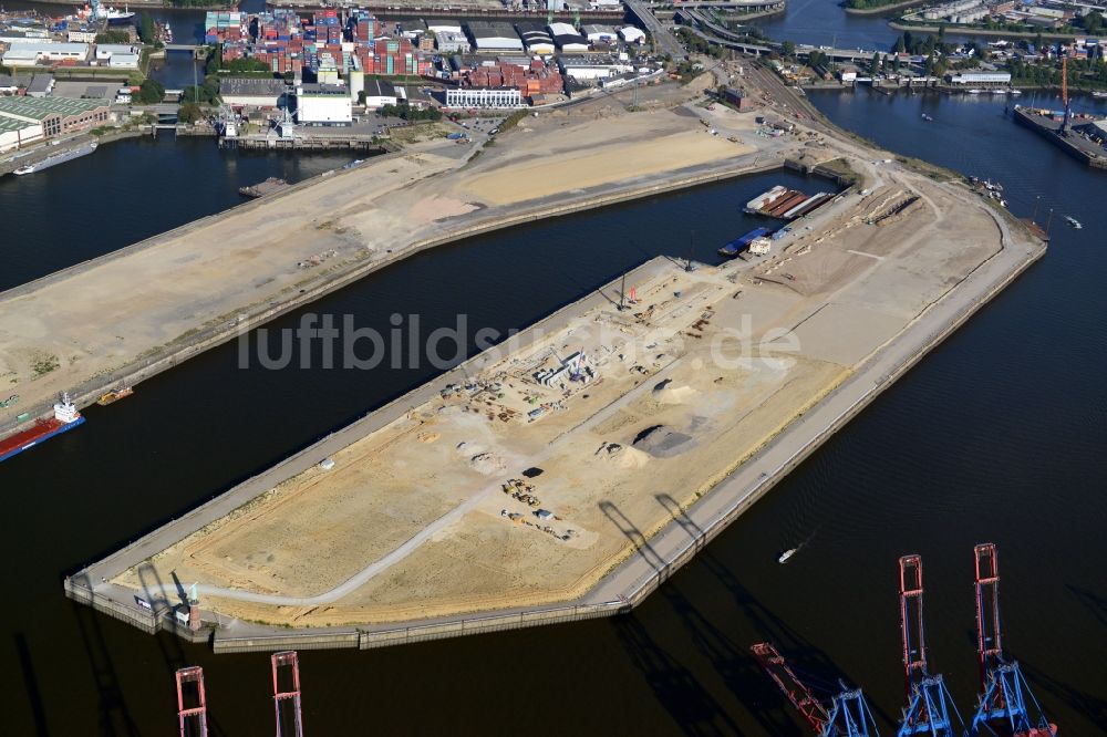 Hamburg von oben - Kreuzfahrt-Terminal in Hamburg-Mitte / Steinwerder