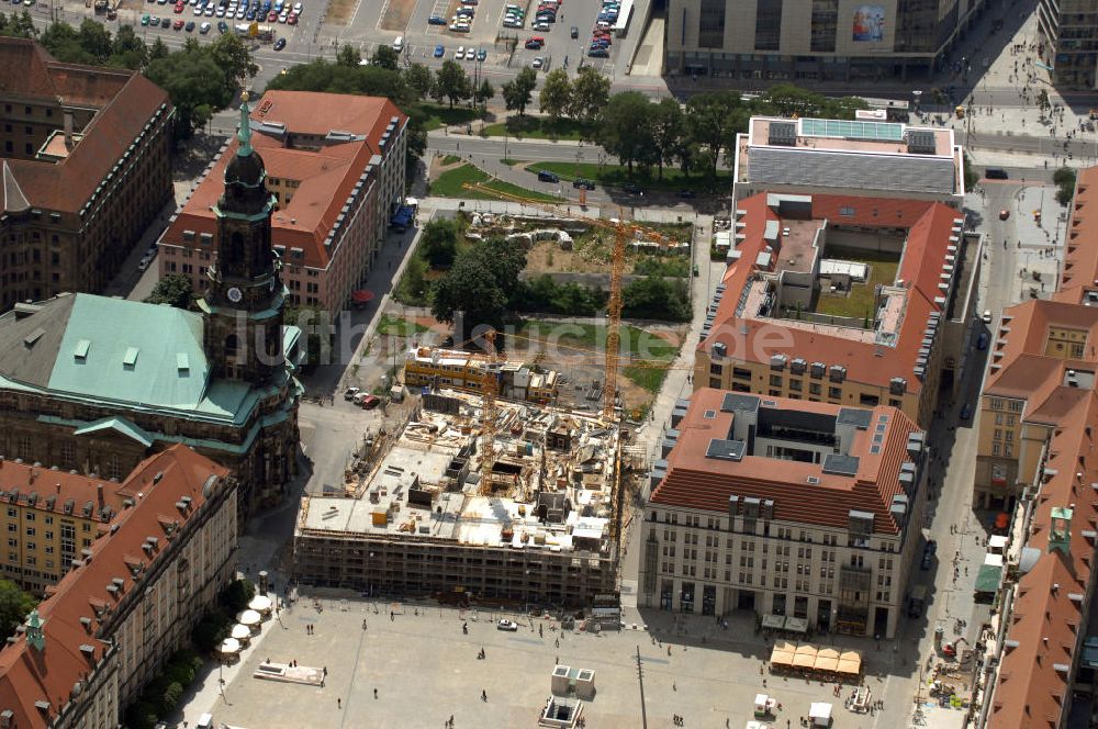 Luftbild Dresden - Kreuzkirche Dresden