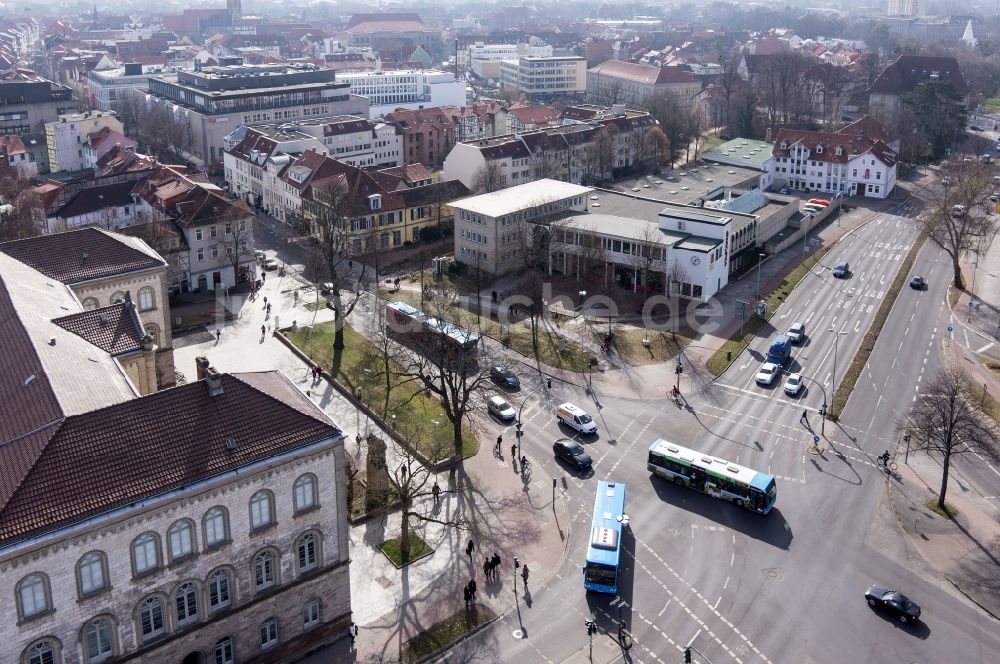 Luftbild Göttingen - Kreuzung der Bundesstraße 27 B27 und dem Nikolausberger Weg in Göttingen im Bundesland Niedersachsen