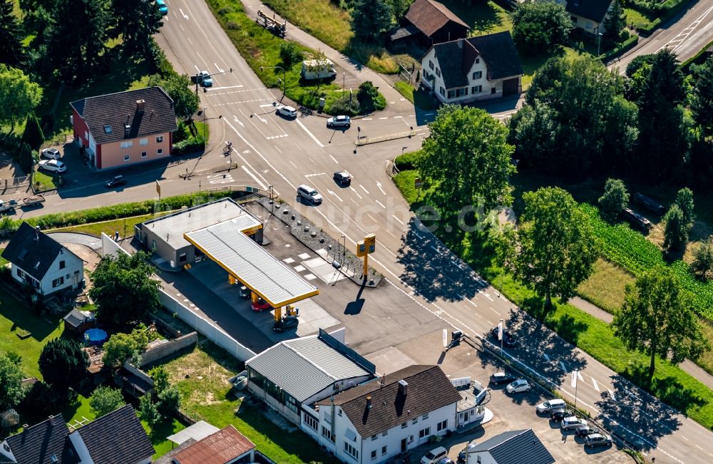 Luftaufnahme Ettenheim - Kreuzung Bundestrasse 3 in Ettenheim im Bundesland Baden-Württemberg, Deutschland