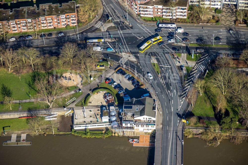 Luftaufnahme Essen - Kreuzung Hengler Straße - Grendtor in Essen im Bundesland Nordrhein-Westfalen, Deutschland