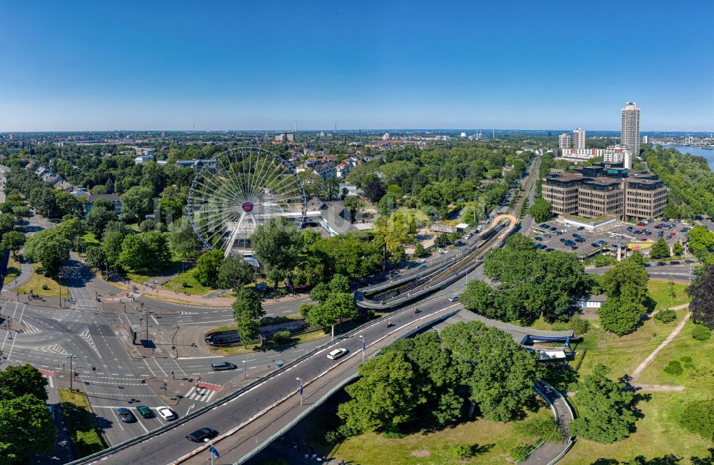 Luftbild Köln - Kreuzung Riehler Straße Ecke Frohngasse in Köln im Bundesland Nordrhein-Westfalen, Deutschland