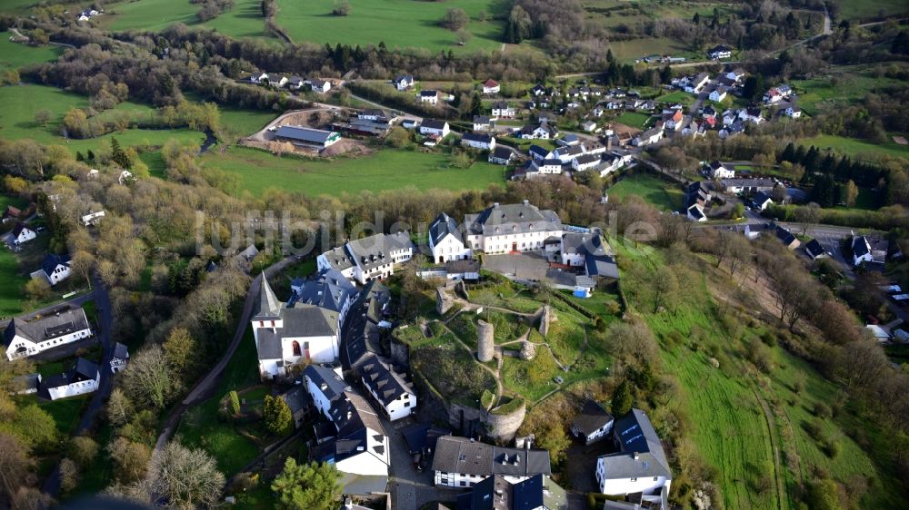 Dahlem von oben - Kronenburg in Dahlem im Bundesland Nordrhein-Westfalen, Deutschland