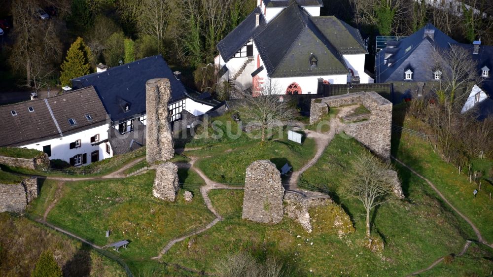 Dahlem von oben - Kronenburg in Dahlem im Bundesland Nordrhein-Westfalen, Deutschland