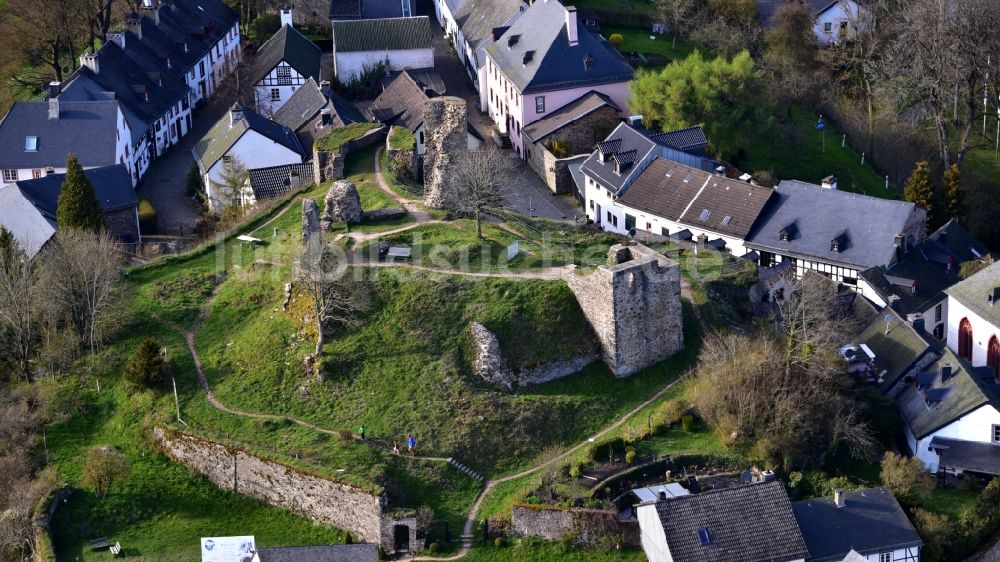 Dahlem aus der Vogelperspektive: Kronenburg in Dahlem im Bundesland Nordrhein-Westfalen, Deutschland