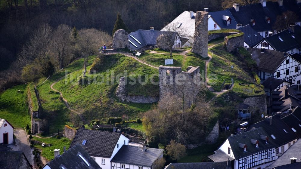 Dahlem von oben - Kronenburg in Dahlem im Bundesland Nordrhein-Westfalen, Deutschland