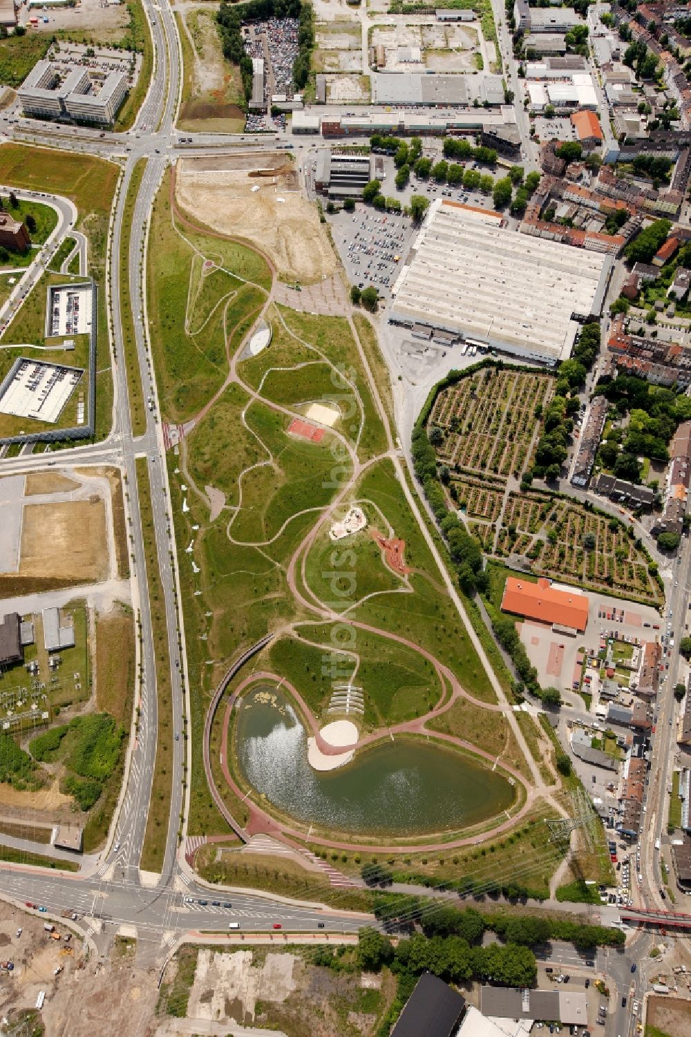 Luftbild Essen - Krupp-Park in Essen im Bundesland Nordrhein-Westfalen