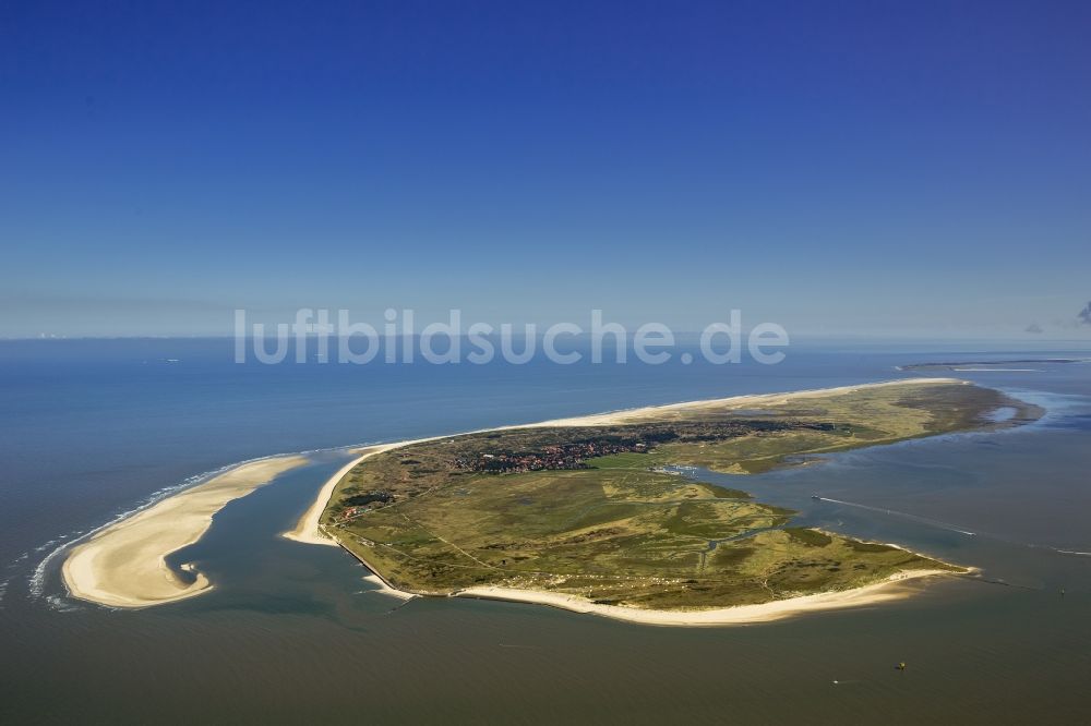 Luftbild Spiekeroog - Küste der Insel Spiekeroog als Teil der ostfriesischen Inseln im Wattenmeer im Bundesland Niedersachsen