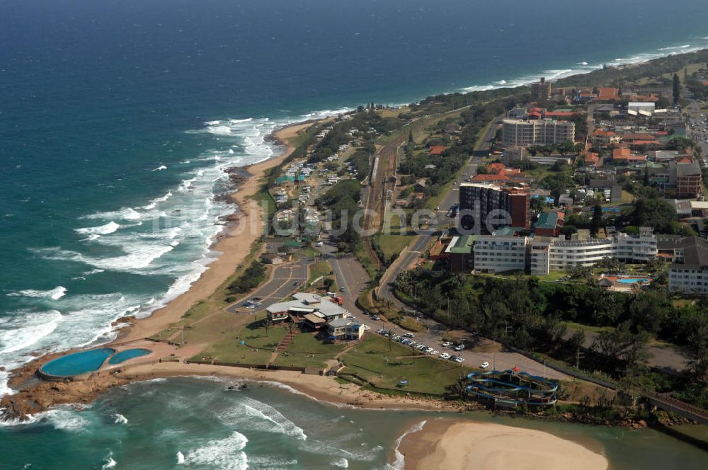 Scottburgh von oben - Küste von Scottburgh in Südafrika